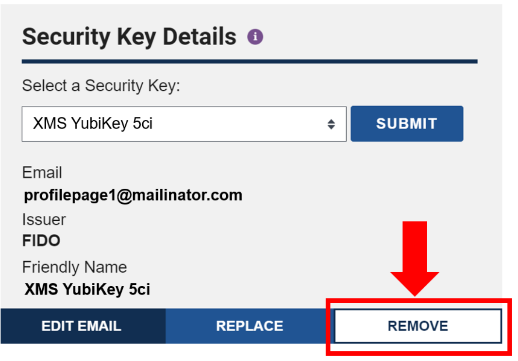 How to Remove a FIDO Security Key