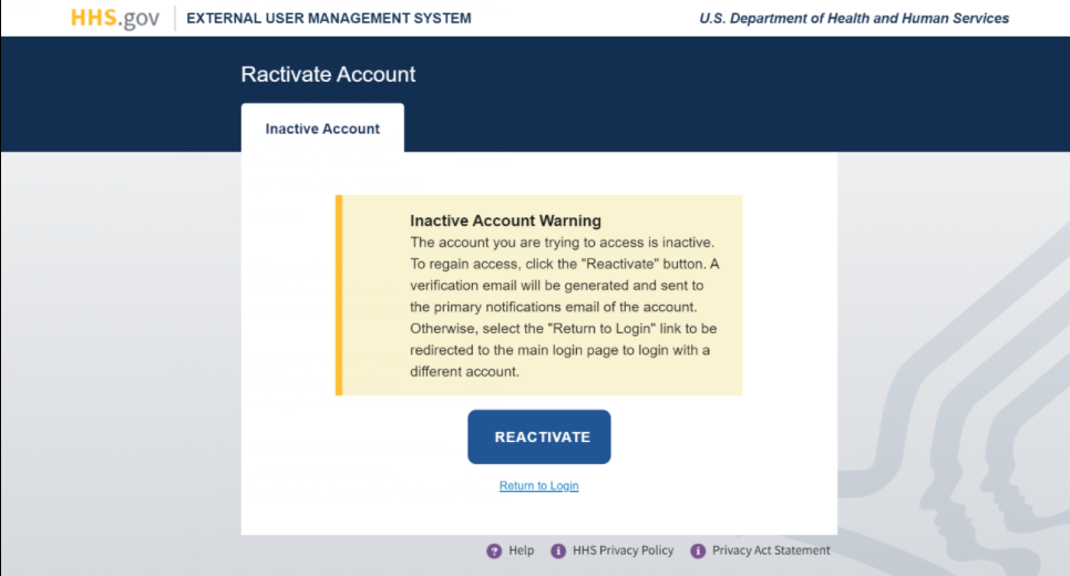 How To Reactivate An Inactive Account