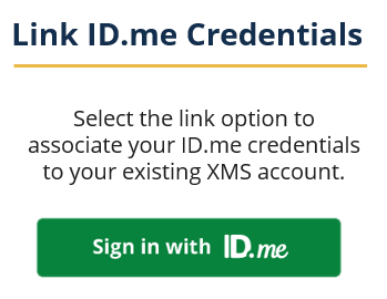 Link ID.me Credentials section - Sign in with ID.me button