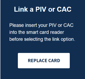 Replace PIV/CAC box